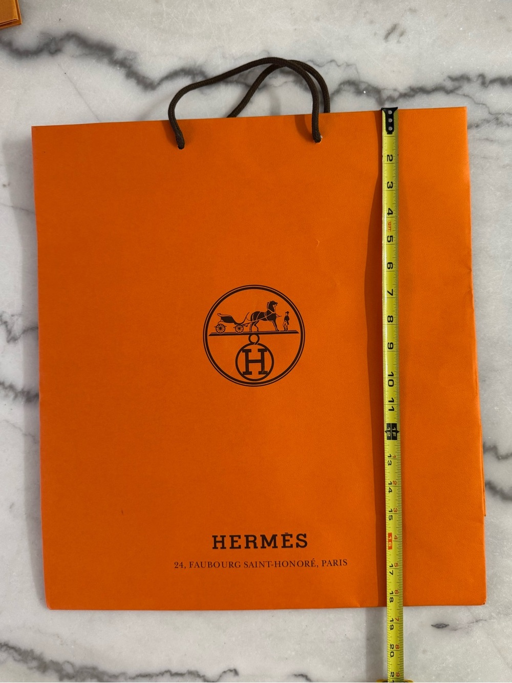 Hermes shopping bag 18.5 x 16.5